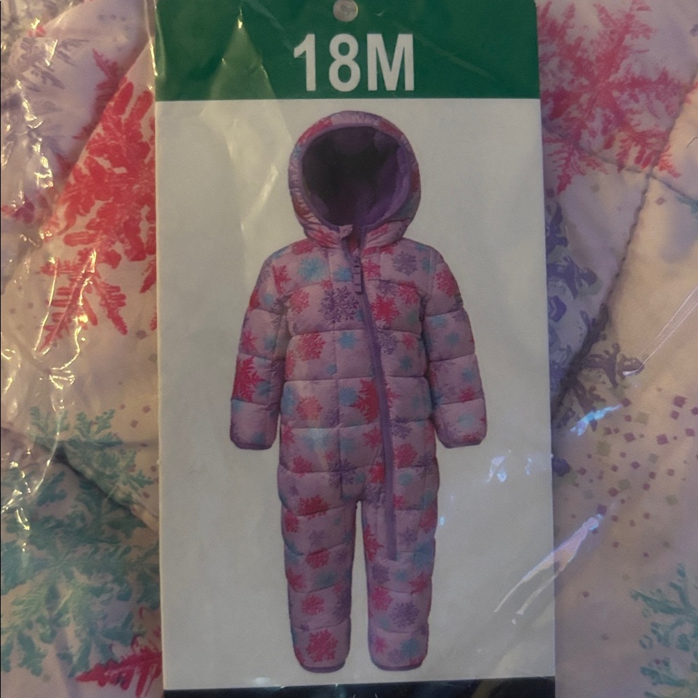NWT Spyder Fleece-Lined Toddler Girls Snowsuit